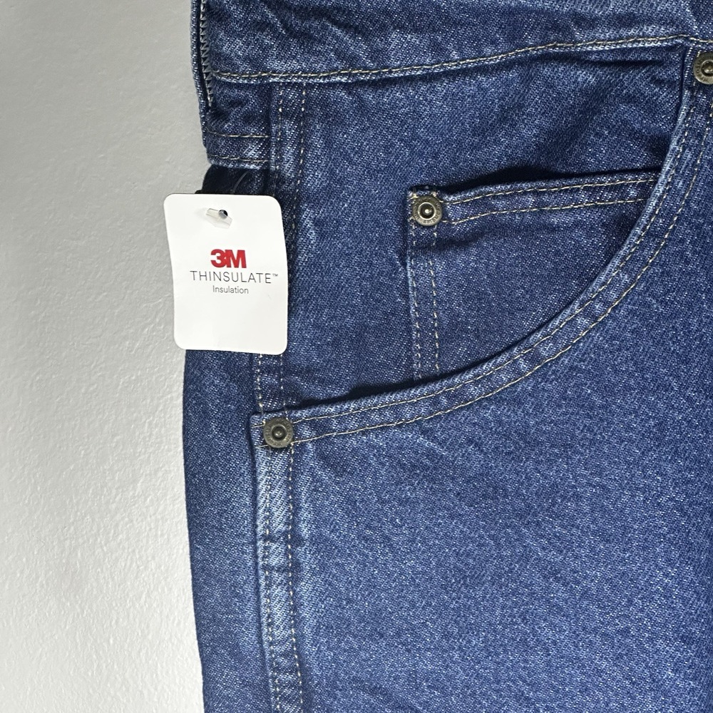 Mens Wrangler Rugged Wear Thermal Jeans - 3M Thinsulate Lining Fleece 42×32 NEW - Picture 6 of 16